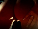 Hot European MILF Sandra Romain creative tease and kinky bondage solo video
